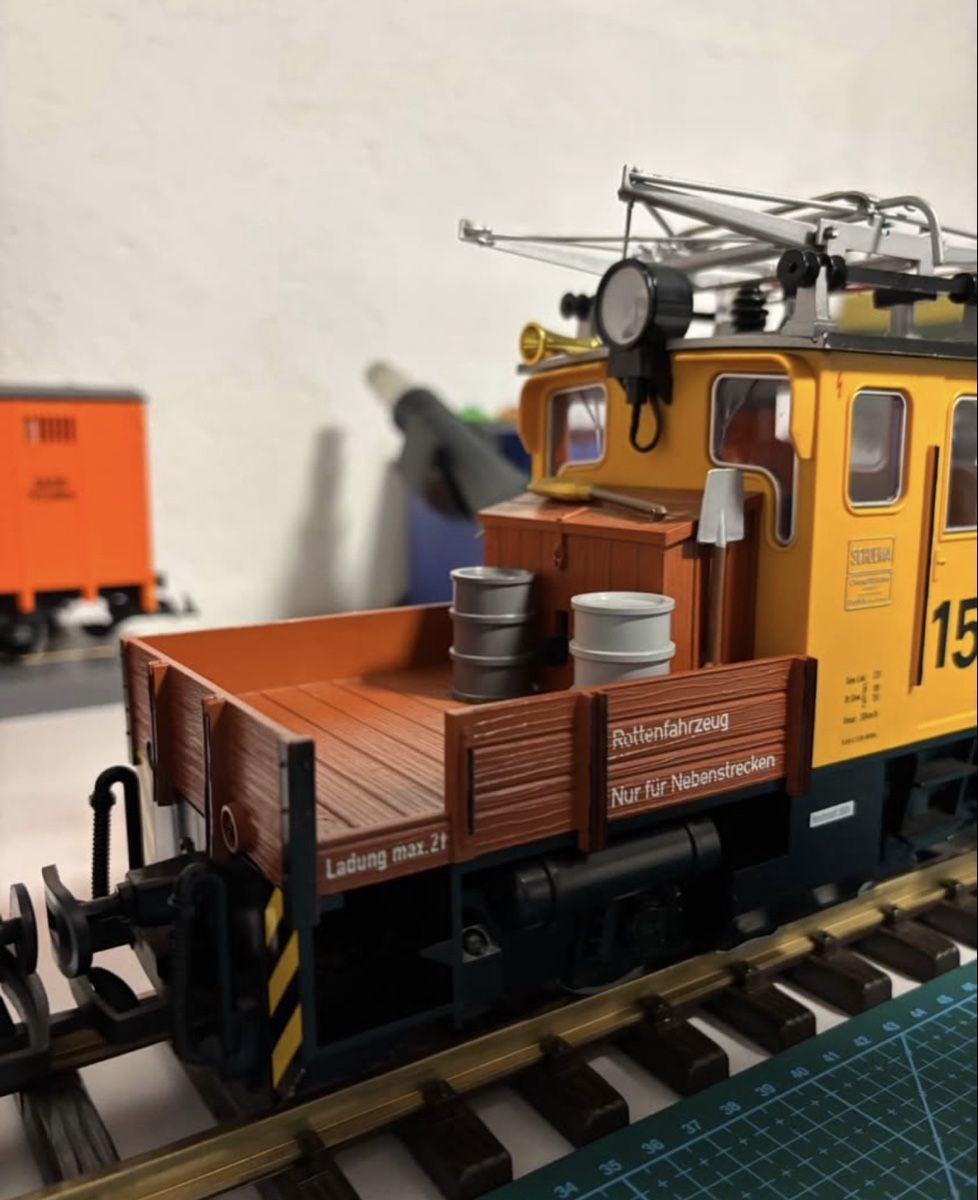 LGB Modellini di ferrovie: LGB 21330 Rottenlok – Usato da Langendorf venduto da Blechfahrzeuge 7