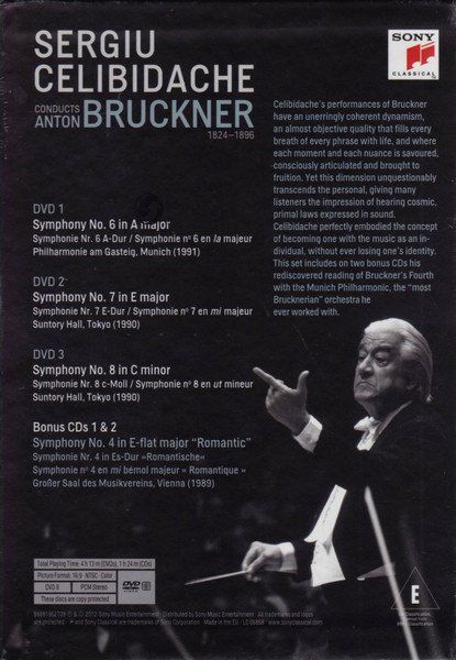 Alle DVDs: Bruckner: Celibidache conducts Bruckner 3DVD/2CD – Neu und originalverpackt aus Steinhausen von Vilivinili 1
