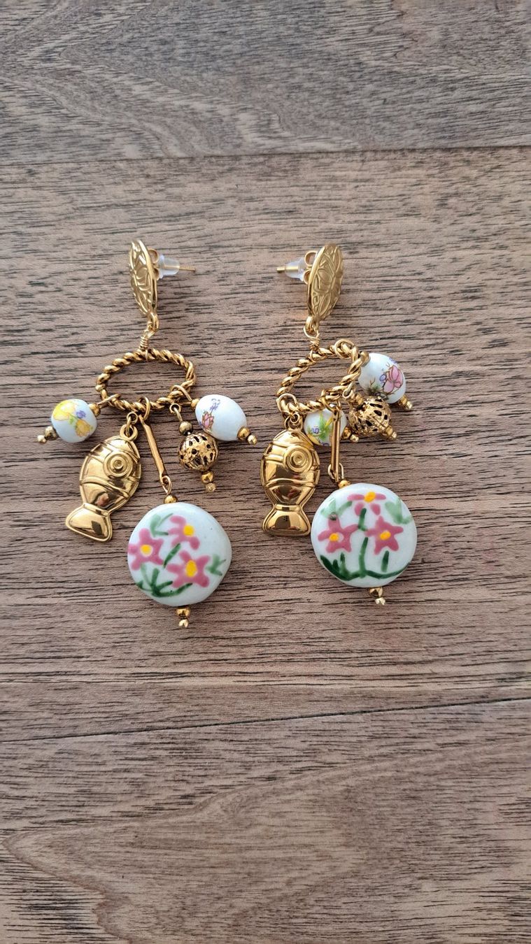Orecchini pendenti & Orecchini a lobo: boucles d'oreille breloques poisson – Nuovo (secondo la descrizione) da Chêne-Bourg venduto da n4r_7kyb