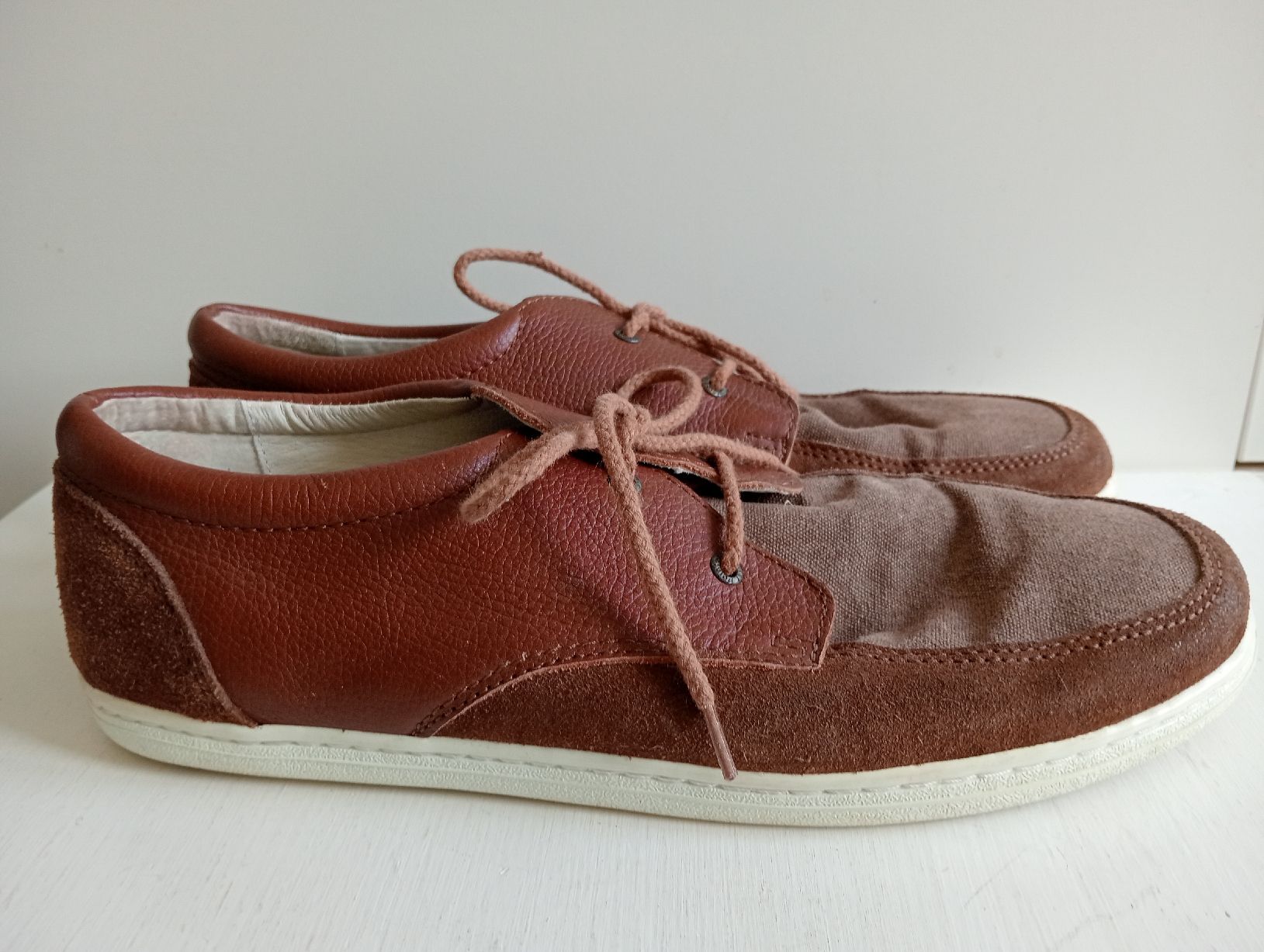 Scarpe da uomo: Pointer Barajas II Stiefel Leder Braun White Gr. 45 – Usato da Allschwil venduto da Evgeniia78 1
