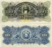 COSTA RICA  10  COLONES  1911 UNC. GEM