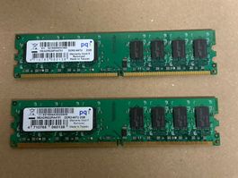2x 2GB DDR2-667U RAM