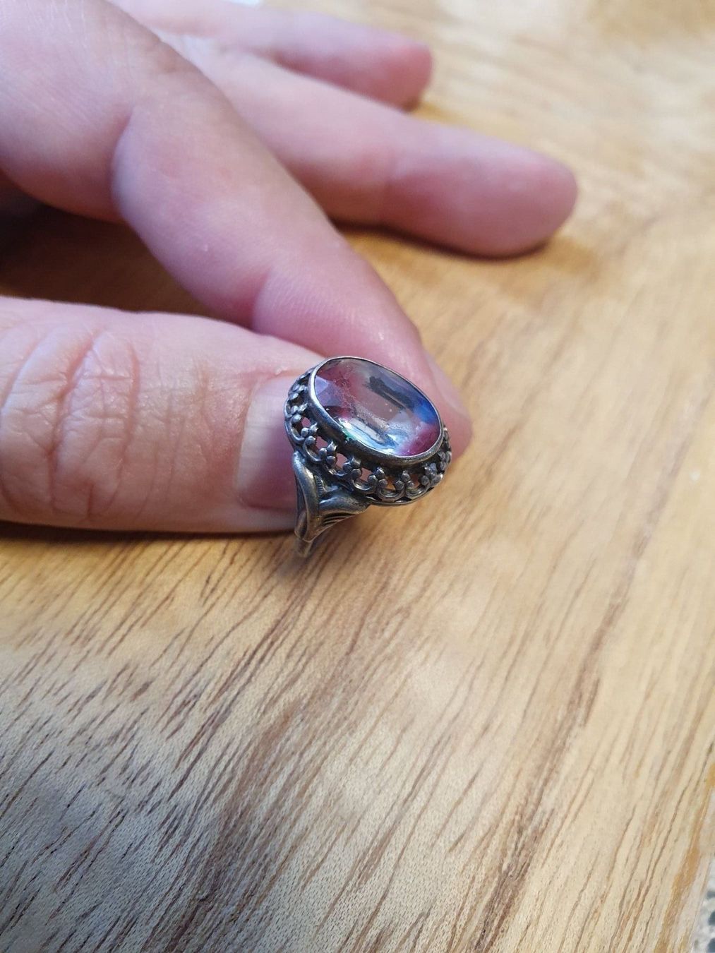 Ringe: Jugendstil 925er Rheinkiesel Fingerschmuck – Gebraucht aus Wohlen AG von palmsprings 1