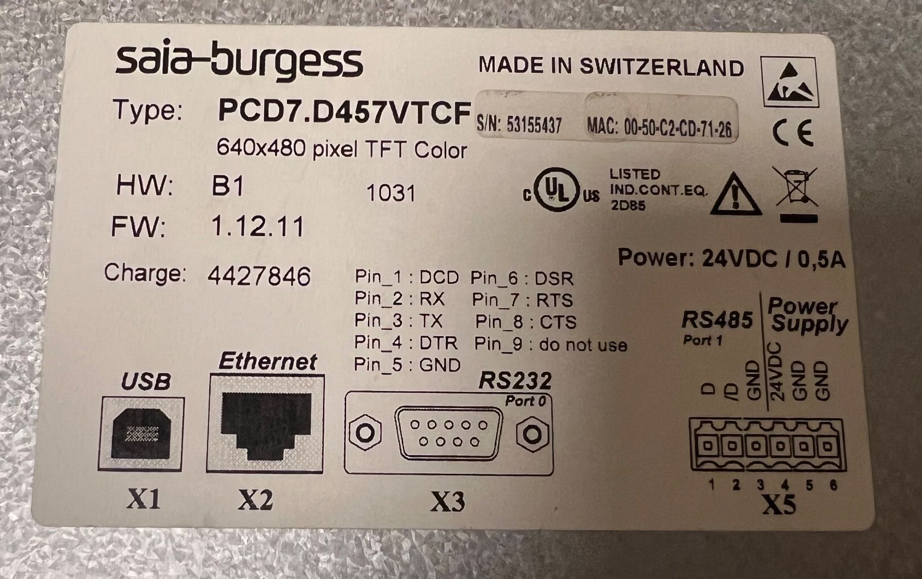 Sistema di controllo: Saia PCD Web Panel MB – Usato da Romanshorn venduto da DonRicardoo 2