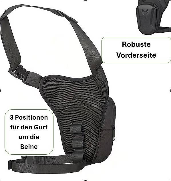 Borse: Neue Modische Bein-Brust oder Umhängetasche (schwarz) – Nuovo e nell'imballaggio originale da Altenrhein venduto da marcow313 1