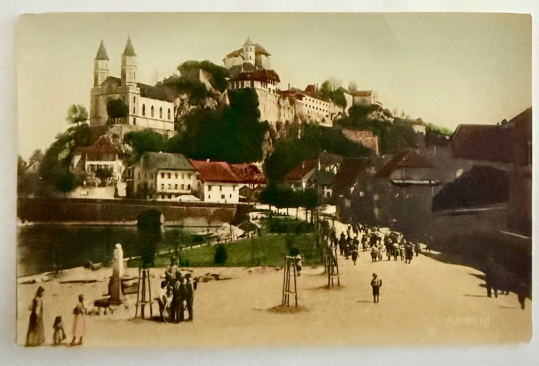 Cartoline postali: AK: Aarburg - Animation – Usato da Lutry venduto da Ediego