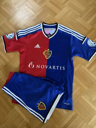 FC Basel Match Trikot Set Schär 16, Adidas, Top Zustand!
