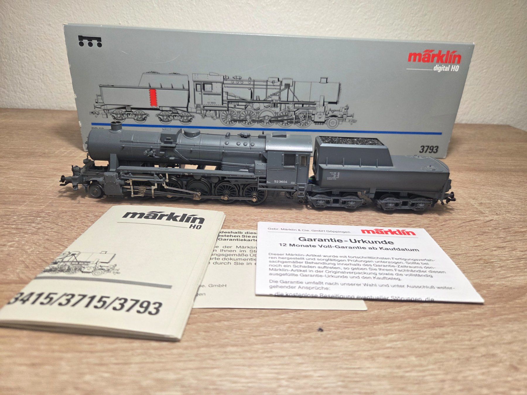 Märklin Modellini di ferrovie: Märklin 3793 Dampflok BR 52 Digital H0 – Usato da St-Aubin-Sauges venduto da Lo_Go 6