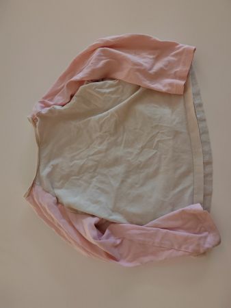 H&M Langarmshirt, weiss-rosa, Grösse 98/104