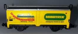 Minitrix, Hub-Schiebedachwagen Spielwarenmesse (kurz)