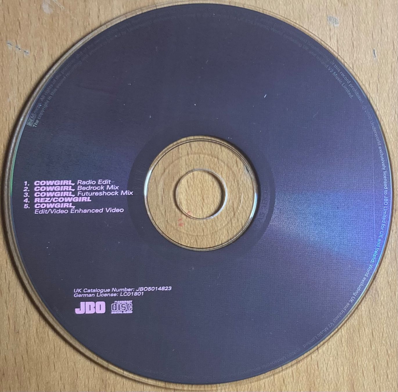 CD: UNDERWORLD - COWGIRL – Usato da Poliez-Pittet venduto da Newtown-Records 1