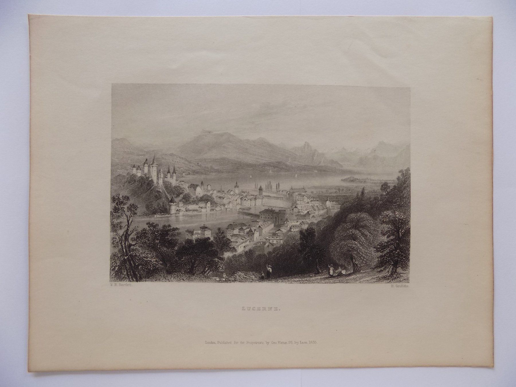 Gravures: Luzern von Bartlett – D'occasion à Risch par Rischli15