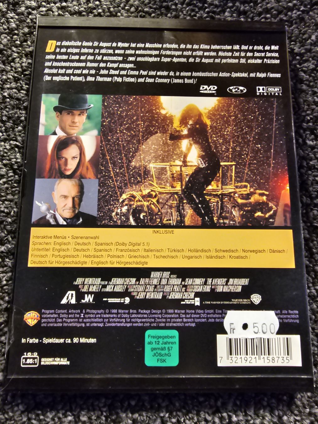 Tutti i DVDs: Mit Schirm, Charme und Melone(20941) – Usato da Ruswil venduto da jan_bxl5 1