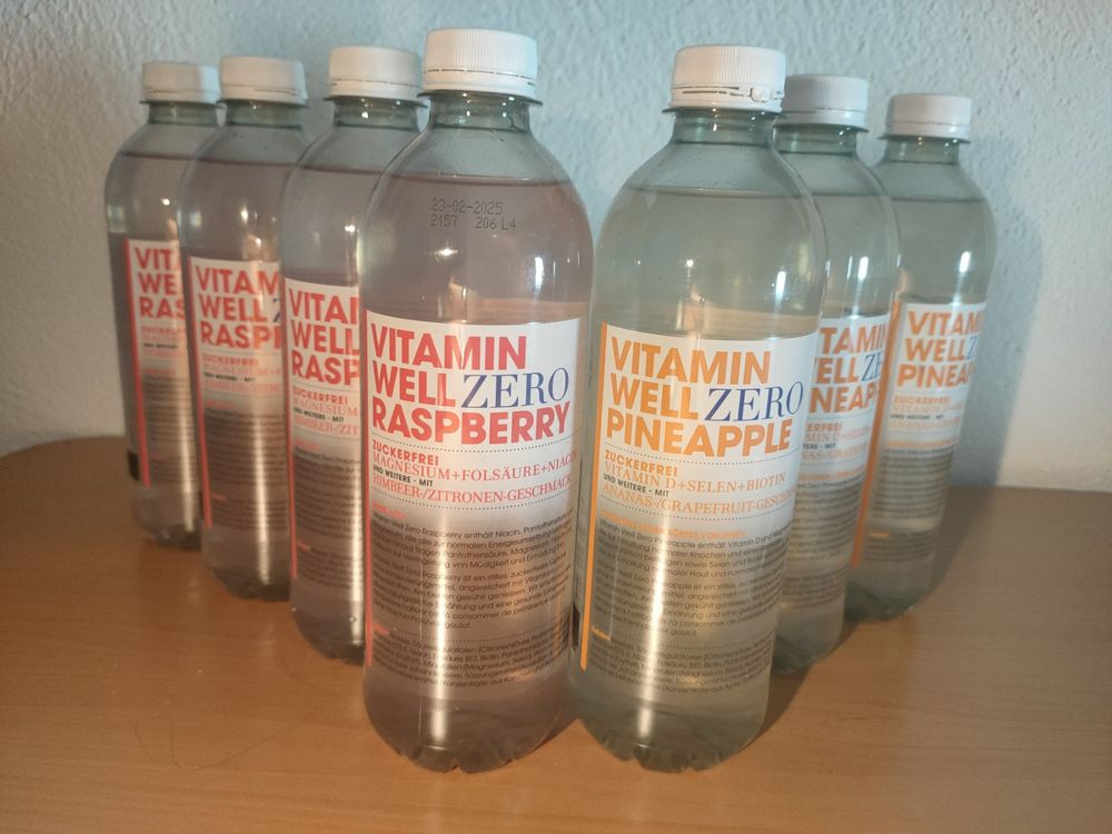 Zuckerfreie Getränke, Vitamin Well Zero Himbeer &amp; Ananas | Kaufen auf ...