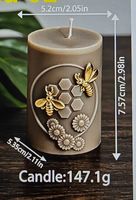 Seifen-Kerzen Silikonform Bienen / Bees