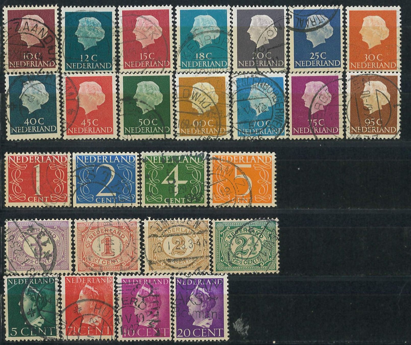 Tutti i francobolli: Schönes Lot Briefmarken Niederlande Nr. 3 – Usato da Fahrwangen venduto da Venez