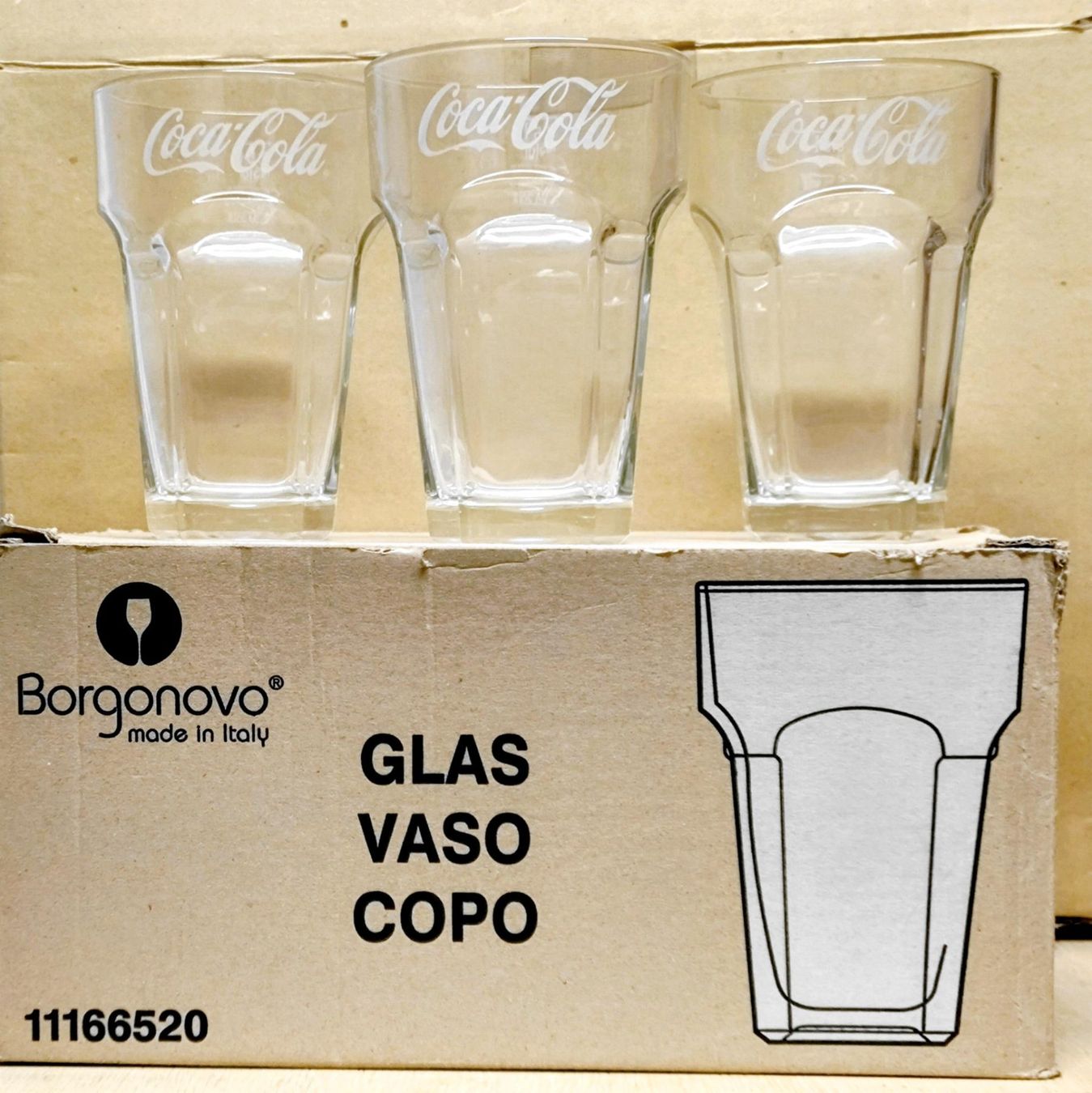 Coca-Cola Gläser: 6 massive schwere Coca-Cola Gläser – Gebraucht aus Pfäffikon ZH von Colacity
