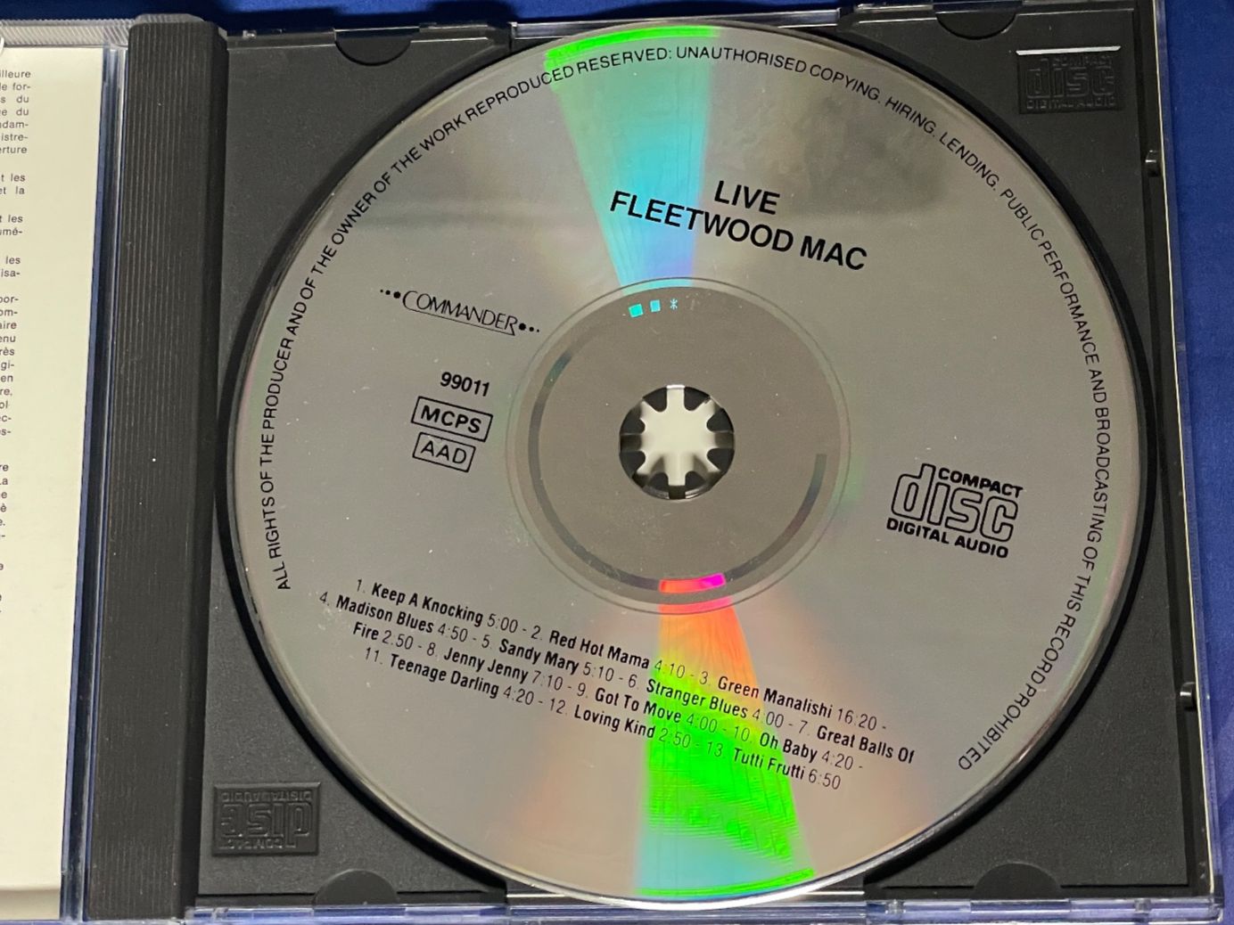 CD: Fleetwood Mac - Live RAR – Usato da Muri b. Bern venduto da AdidasCollector 2