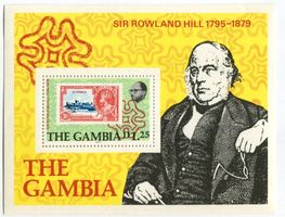Block "Rowland Hill". Gambia