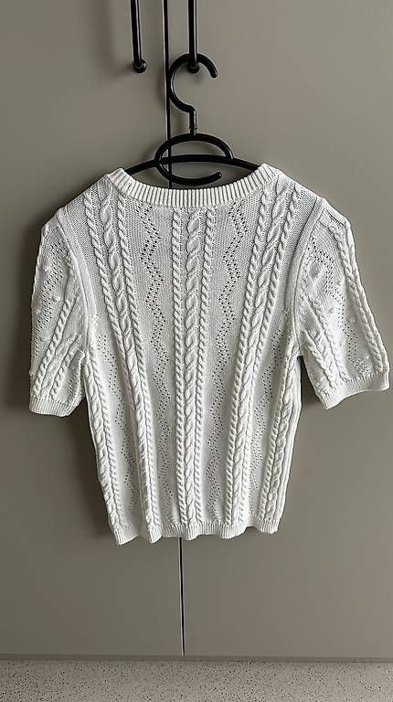 T-shirt: Strickshirt weiss, Grösse S, C&A – Usato da Luzern venduto da ca.lu 1
