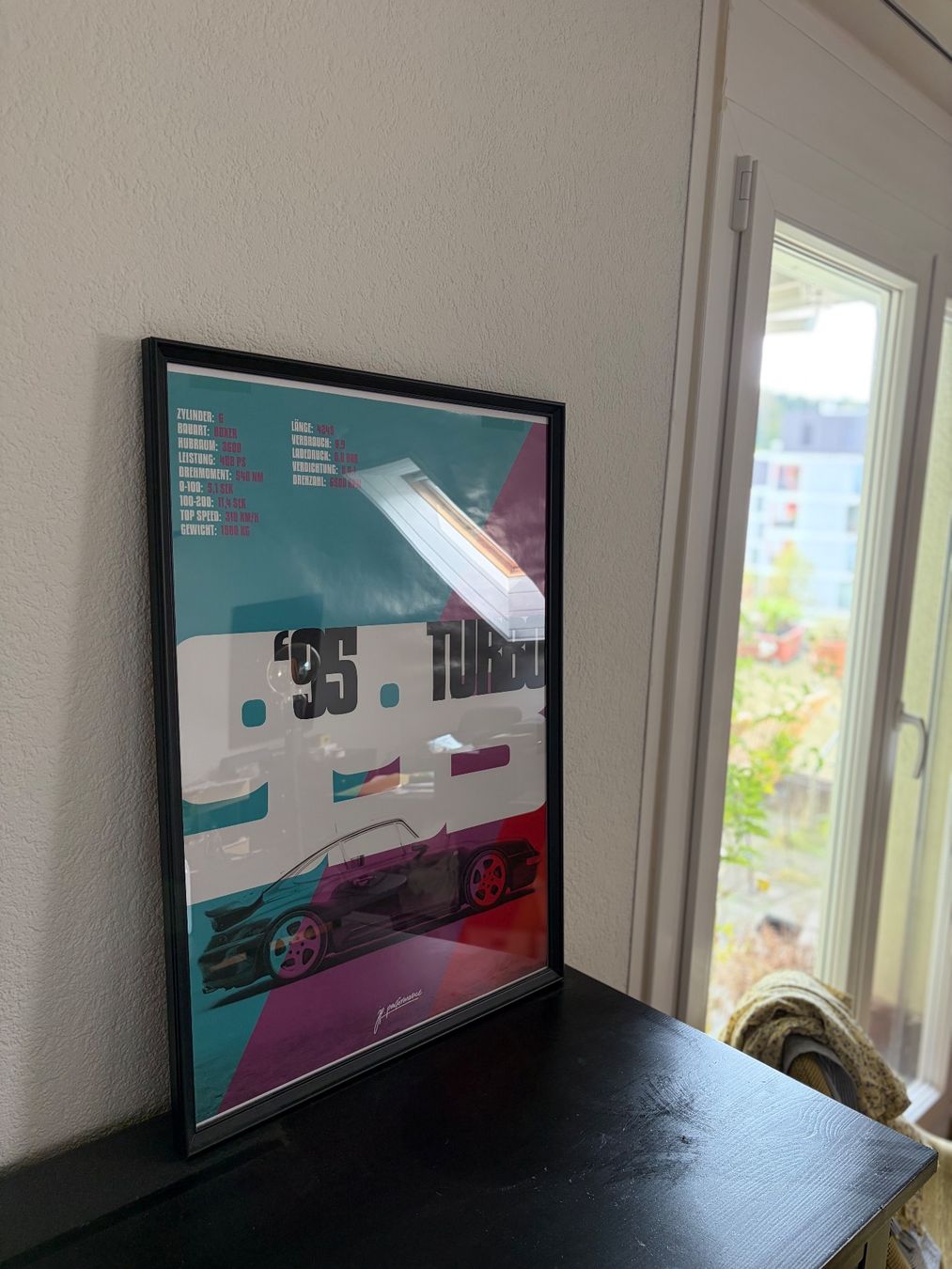 Ikea Bilderrahmen: Bilderrahmen mit Poster JP Performance 52x72cm – Gebraucht aus Esslingen von MaximeNi