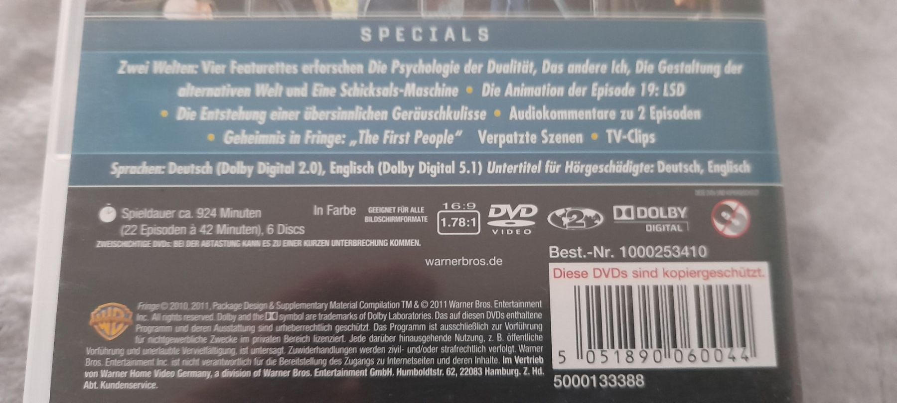 Tous les DVDs: FRINGE STAFFEL 1 - 5 – D'occasion à Aesch BL par Burschi59 2