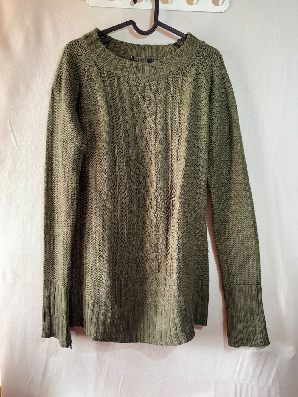 Pullover & Sweatshirts: Grüner Strickpullover ca Gr. M – Gebraucht aus Grosswangen von second_hand_dress