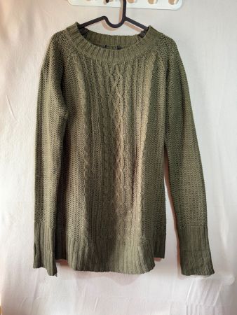 Grüner Strickpullover ca Gr. M