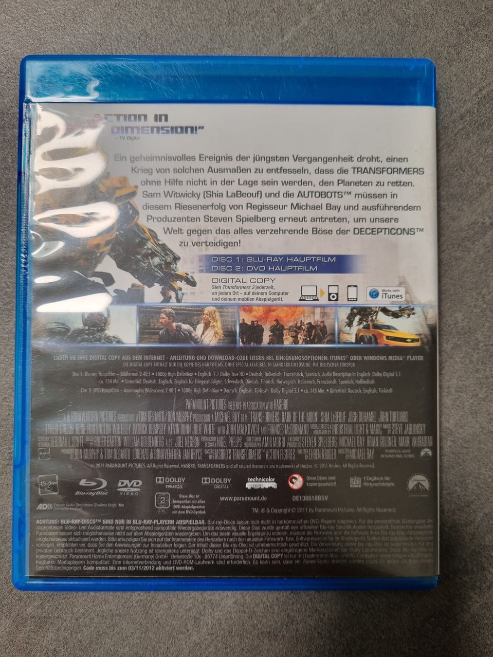 Tous les DVDs: Transformers 3 BluRay – D'occasion à Füllinsdorf par master_mind 1