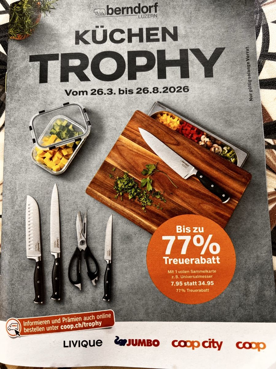 Coop Raccolte di bollini & punti: Coop - Küchen Trophy (2 volle Karten) – Usato da St.Gallen venduto da Hirsi1
