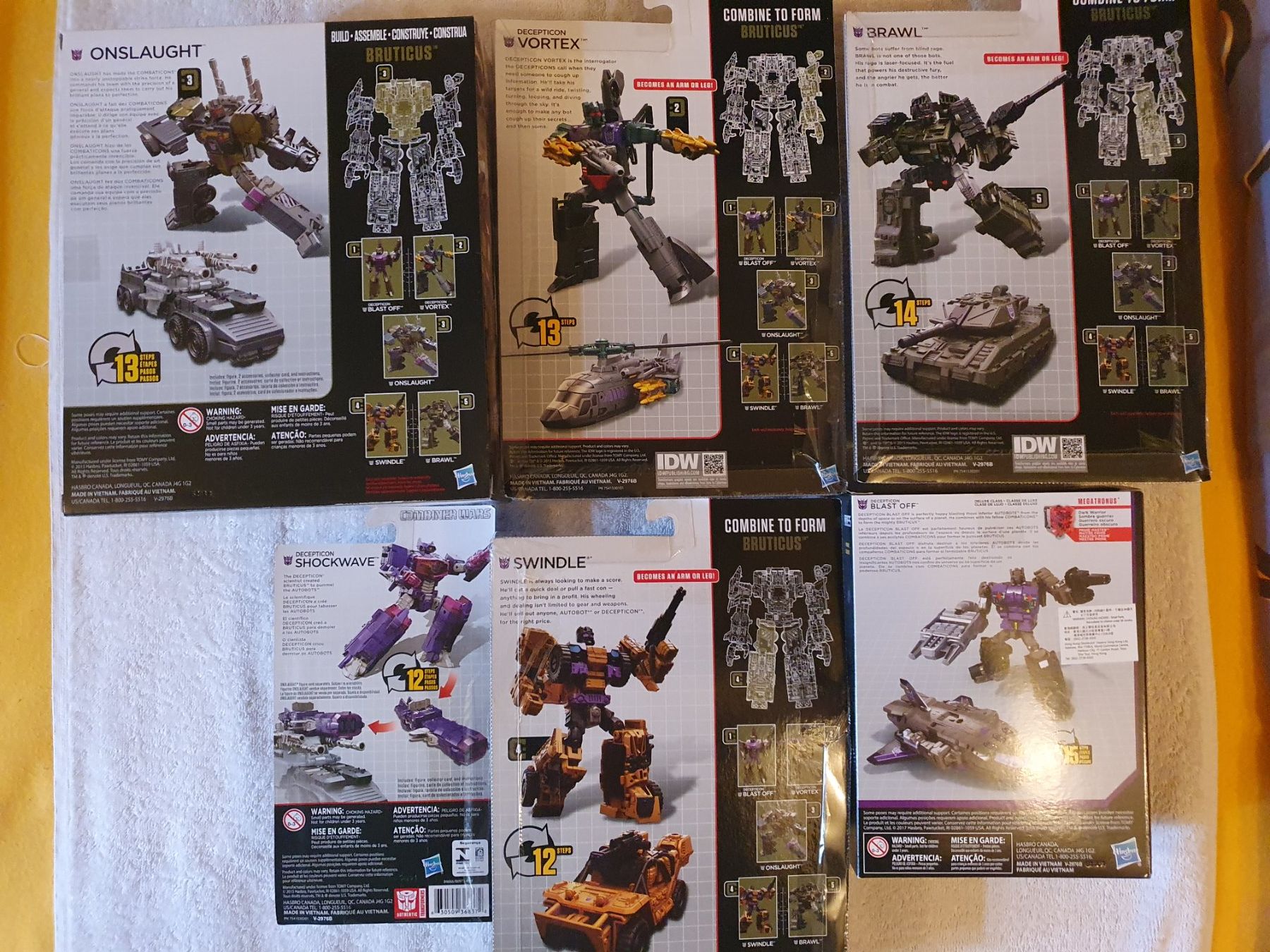 Hasbro Figuren: Transformers CombinerWars Bruticus (G1 Version 6 Stück) – Neu und originalverpackt aus Bern von Fullthrottle 1