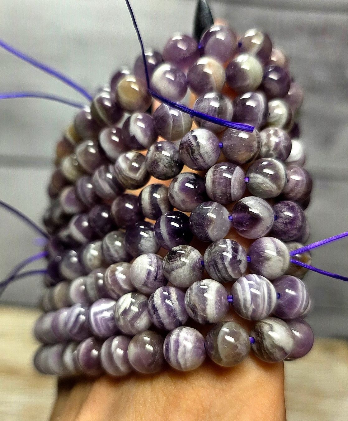 Minerali & Pietre curative: Chevron Amethyst Armband – Nuovo e nell'imballaggio originale da Matzingen venduto da Shay_Crystalz 1