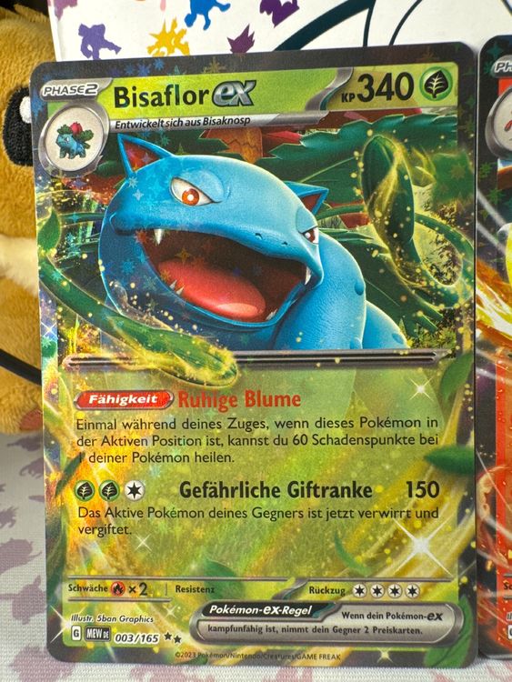 Pokémon Karte Bisaflor EX MEW 003-151 - Deutsch Near Mint Sammelkarte