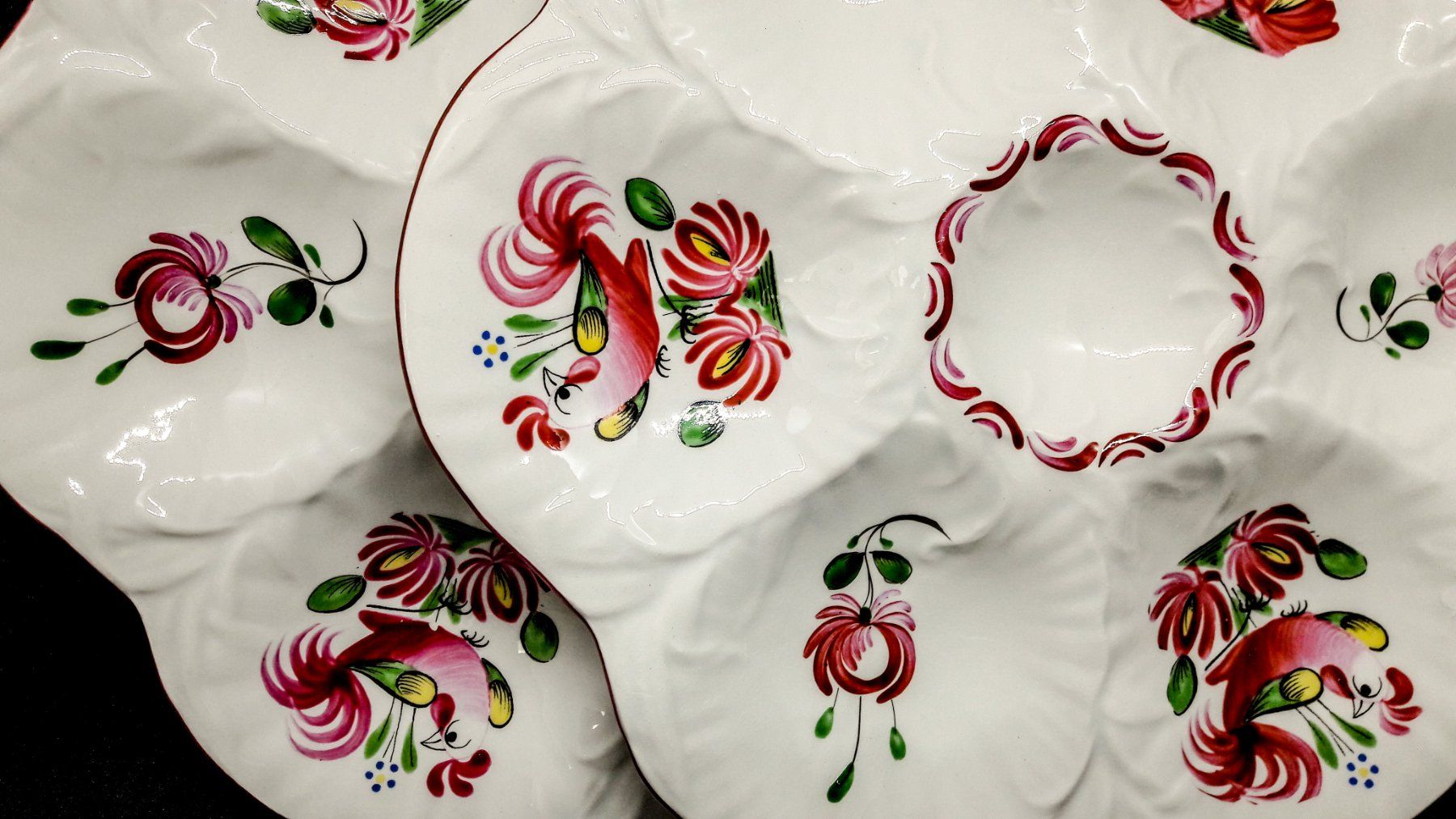 Piatti di portata: Saint-Clément faïence Steingut 2x plat Teller Apero 24 cm – Usato da Tavannes venduto da Brocashop 4