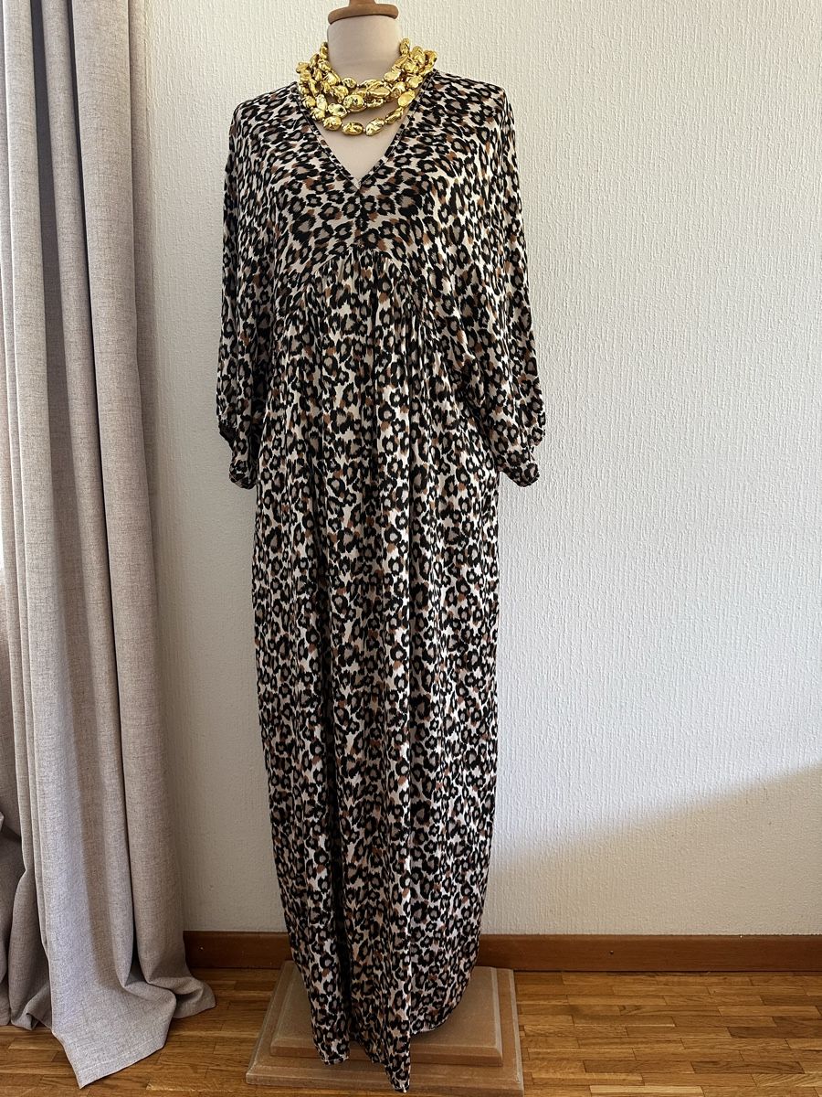 Kleider: Robe longue imprimé léopard 100% Viscose – Gebraucht aus Châtelaine von Alexandra.jankowski