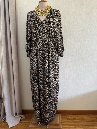 Robe longue imprimé léopard 100% Viscose