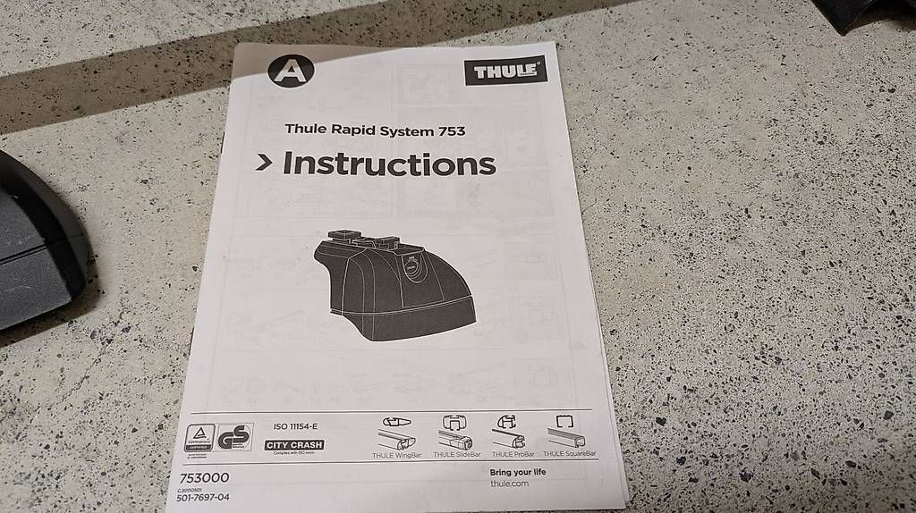 Thule Portapacchi: Gepäckträgerset THULE RAPID SYSTEM 753 – Usato da Luzern venduto da Supisach 1