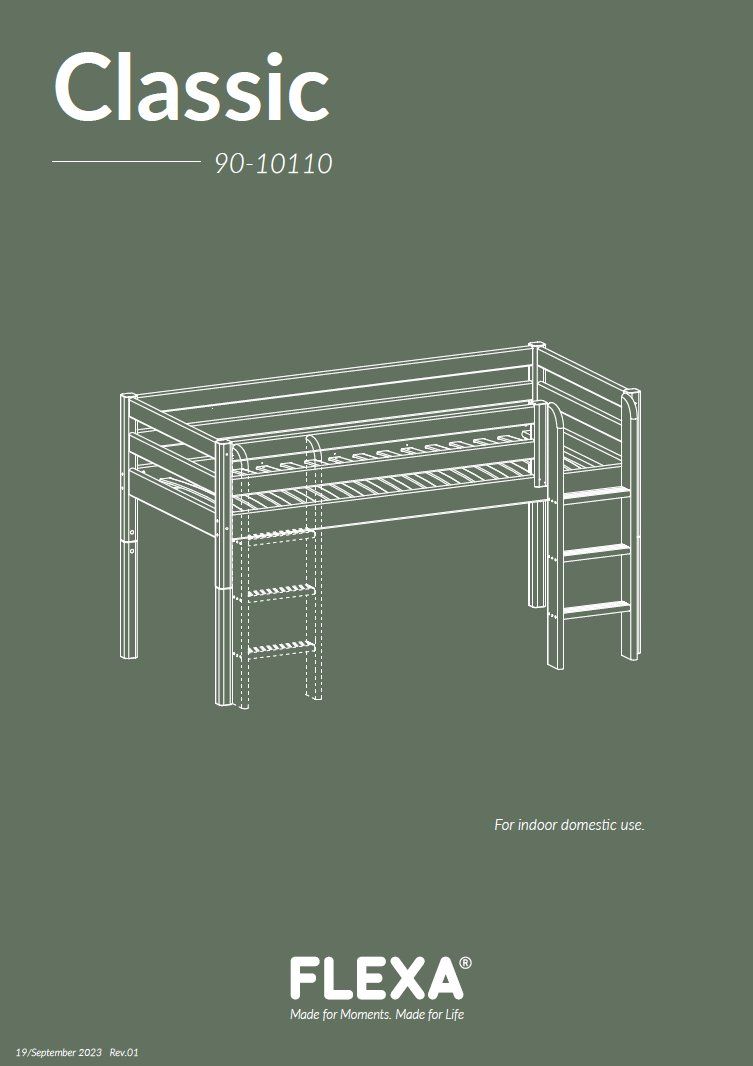 Flexa Letti: FLEXA CLASSIC Hochbett mit gerader Leiter – Usato da Obernau venduto da 00lalbisser 7