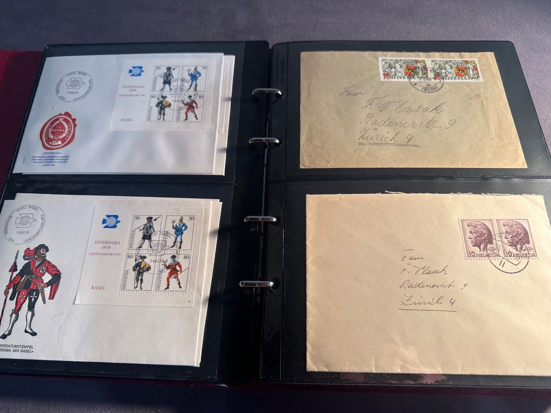 Alle Briefmarken: Album Schweiz Sammlung Briefe und FDC – Gebraucht aus Stettfurt von 2442 1