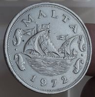 MALTA 10 CENTS 1972
