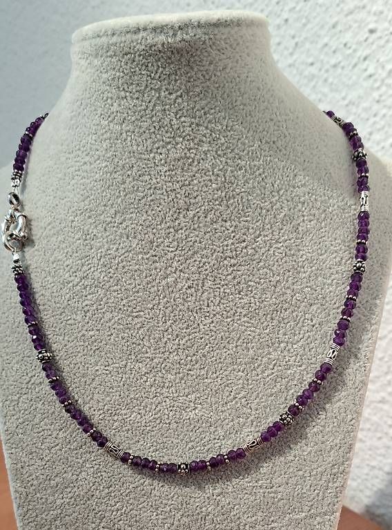 Catenine: Kette mit Amethyst und Silber – Usato da Stans venduto da wer_fd5f 3