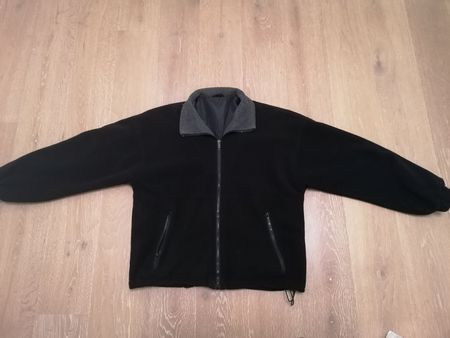 Schwarze Herren Fleece Jacke, Top Zustand, Grösse M!