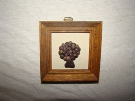 Bild Apfelbaum 3D in Holzrahmen