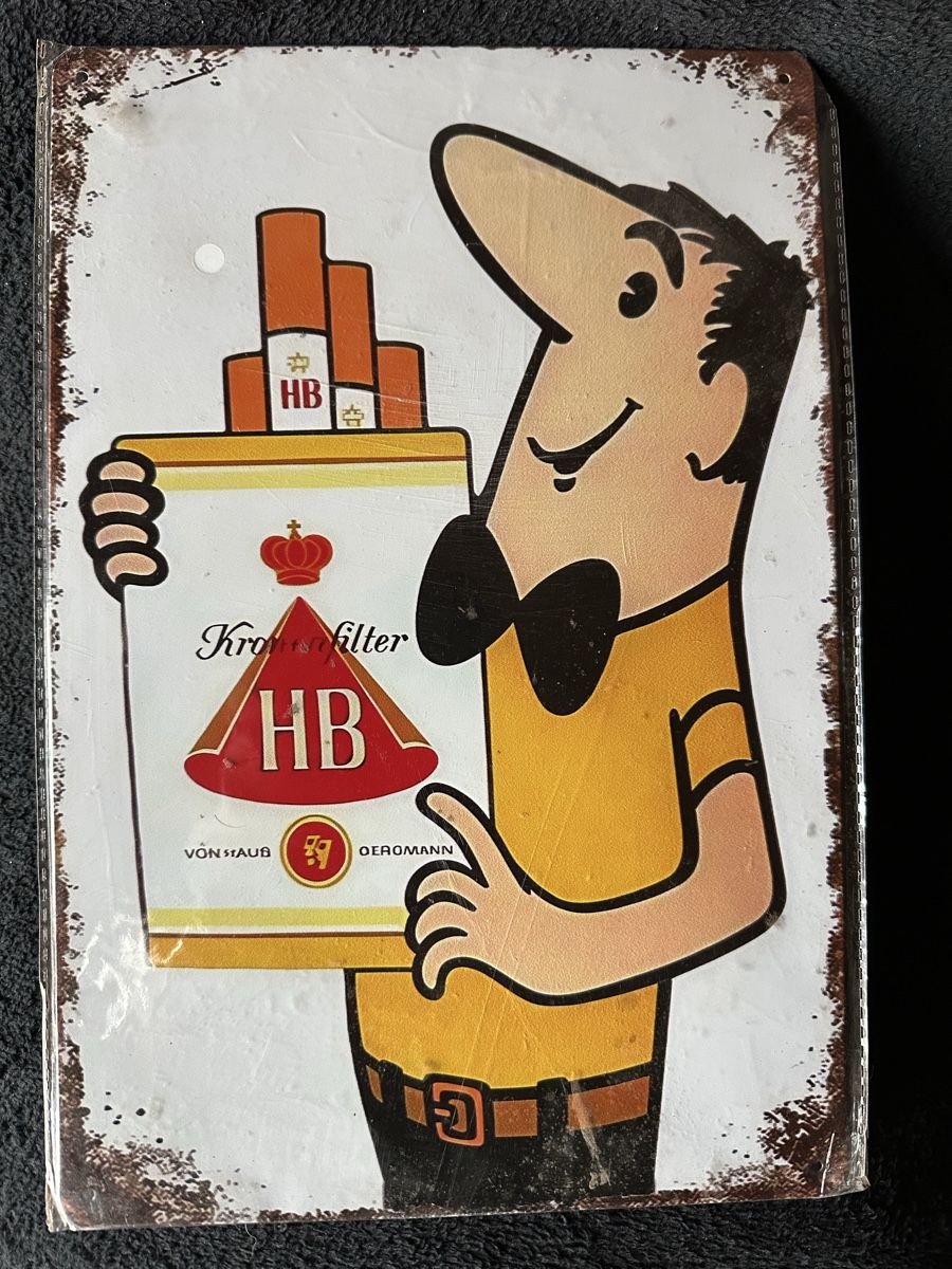 Insegne: Hb Zigaretten raucherwaren Werbung Reklame – Nuovo (secondo la descrizione) da Reinach AG venduto da rares75