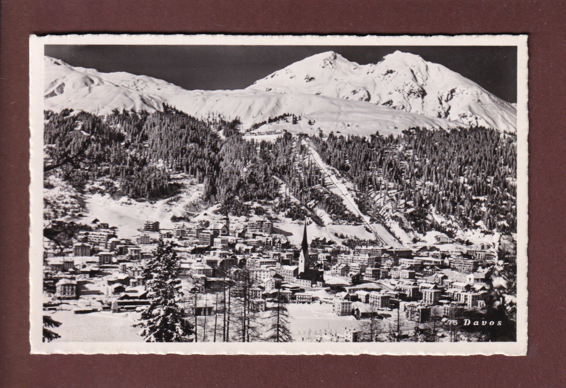 Cartoline postali: DAVOS - 1949 – Usato da Pully venduto da nicecards