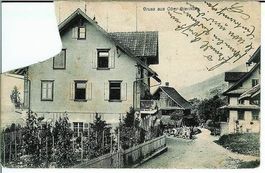 Dierikon LU Ober Dierikon 1908  DEFEKT Marke ausgeschnitten