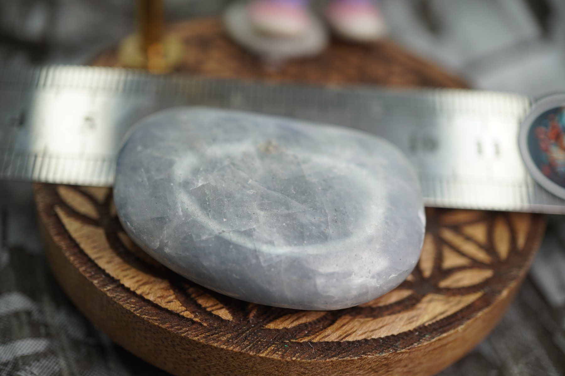 Mineralien & Heilsteine: Coelestin    Scheibenstein     ab 1.-    Aus  Räumung – Neu und originalverpackt aus Eschenbach SG von topstone 5