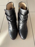 Navyboot Lederstiefeletten Gr. 38 schwarz