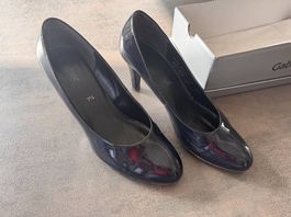 Gabor Lack Pumps Dunkelblau