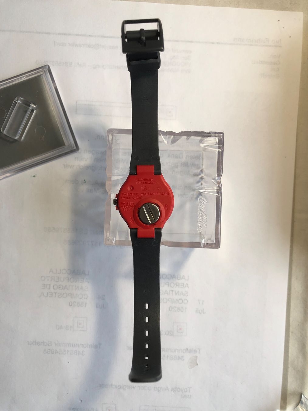 Swatch Orologi: COCA COLA SWATCH aus den 80igern – Nuovo e nell'imballaggio originale da Biel/Bienne venduto da winnertaco 5